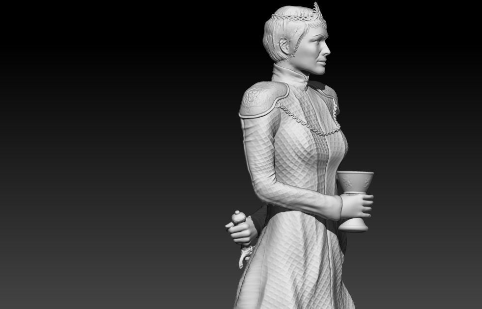 Cersei Lannister 3D print model_6