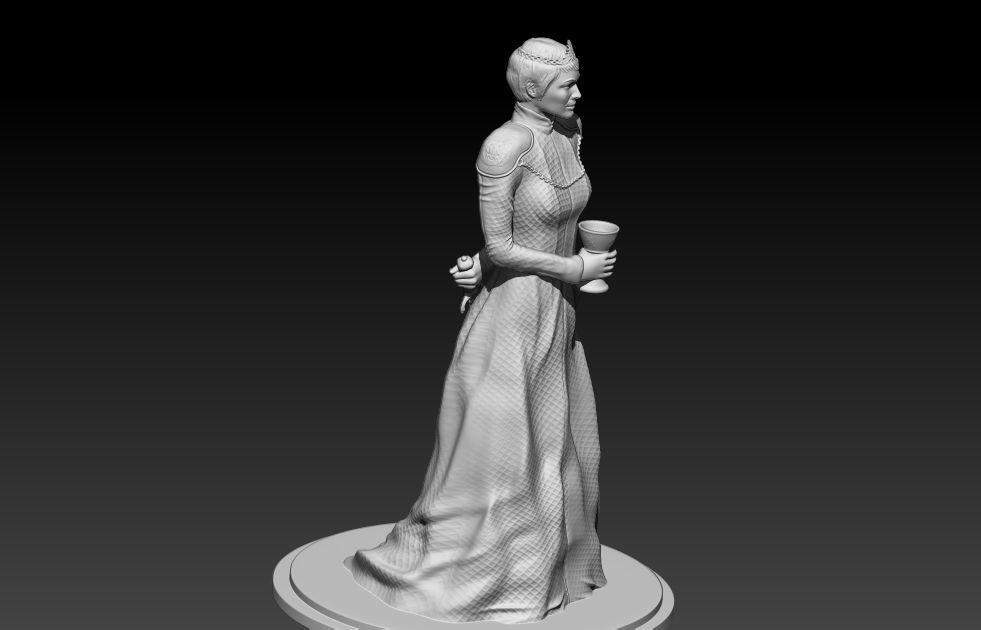 Cersei Lannister 3D print model_1