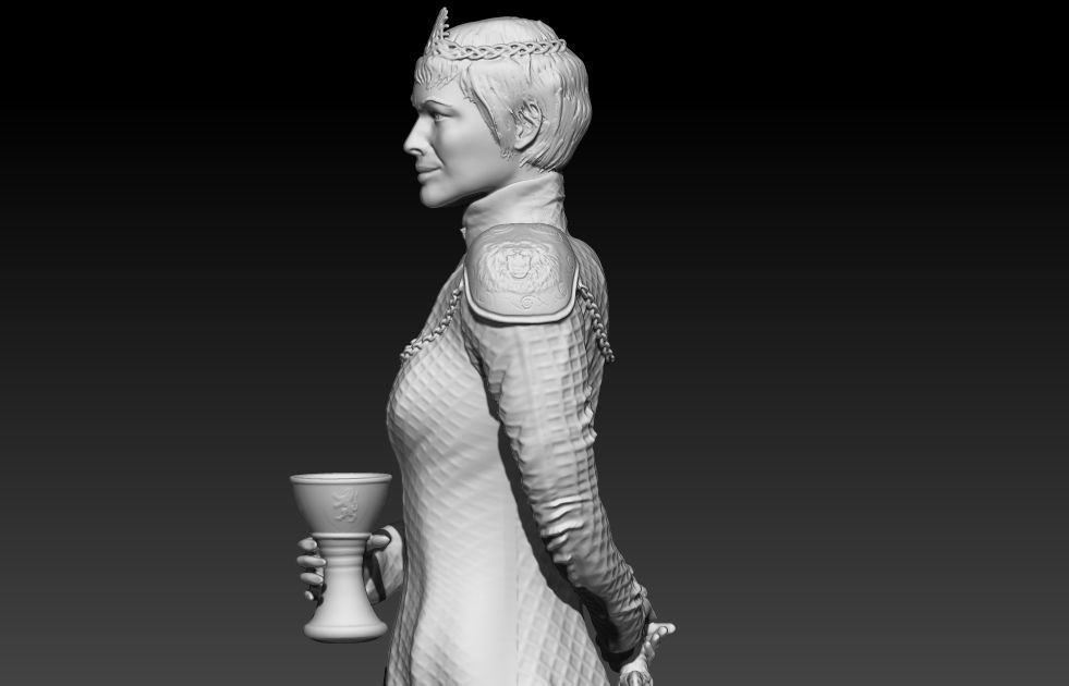 Cersei Lannister 3D print model_5