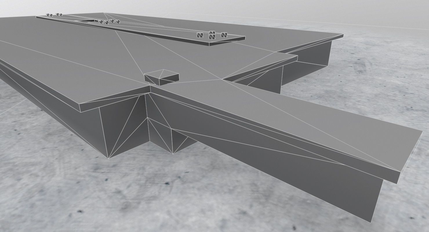 EDDB Technical Building 1 Low-poly 3D model_11