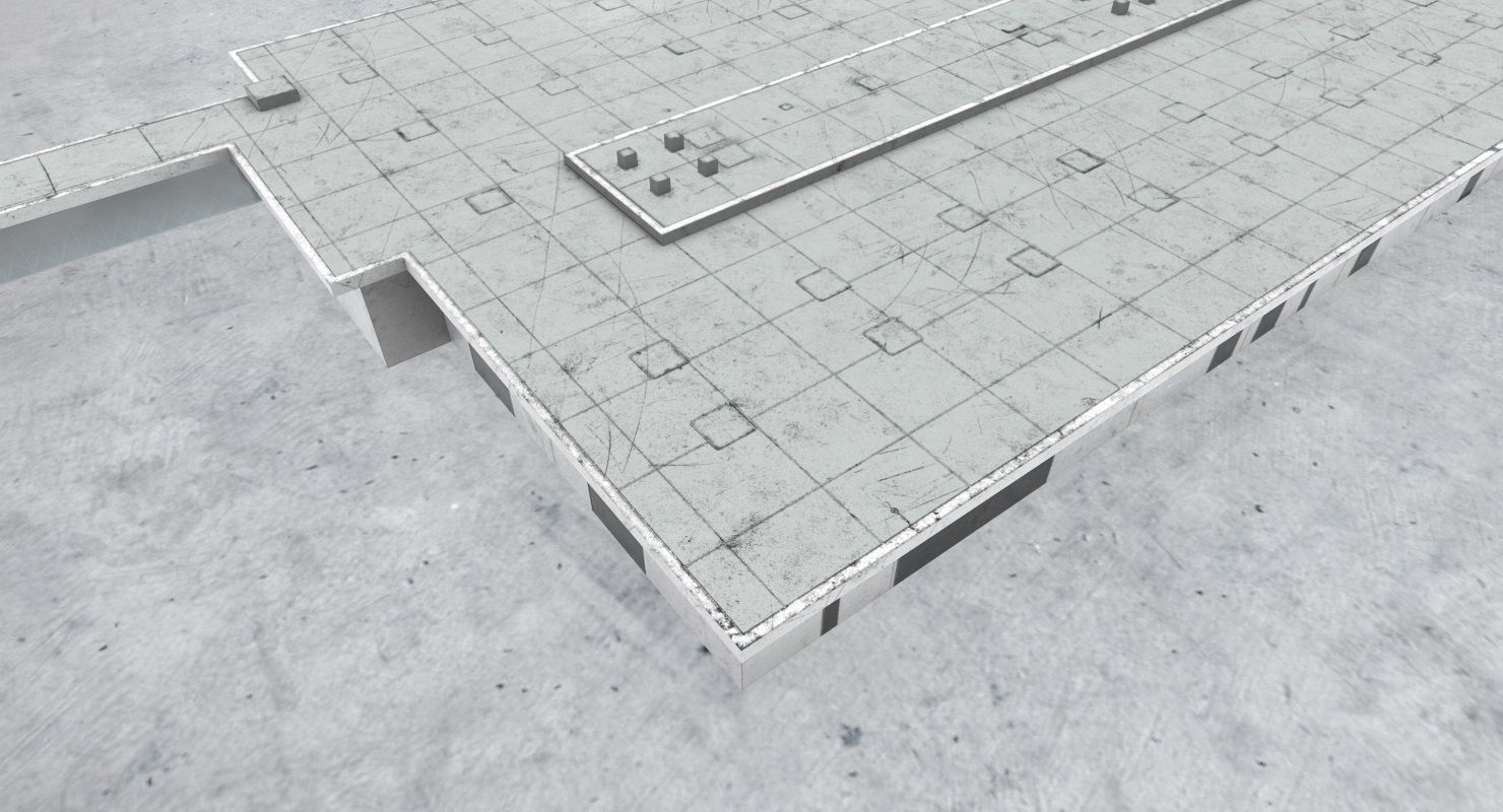 EDDB Technical Building 1 Low-poly 3D model_4