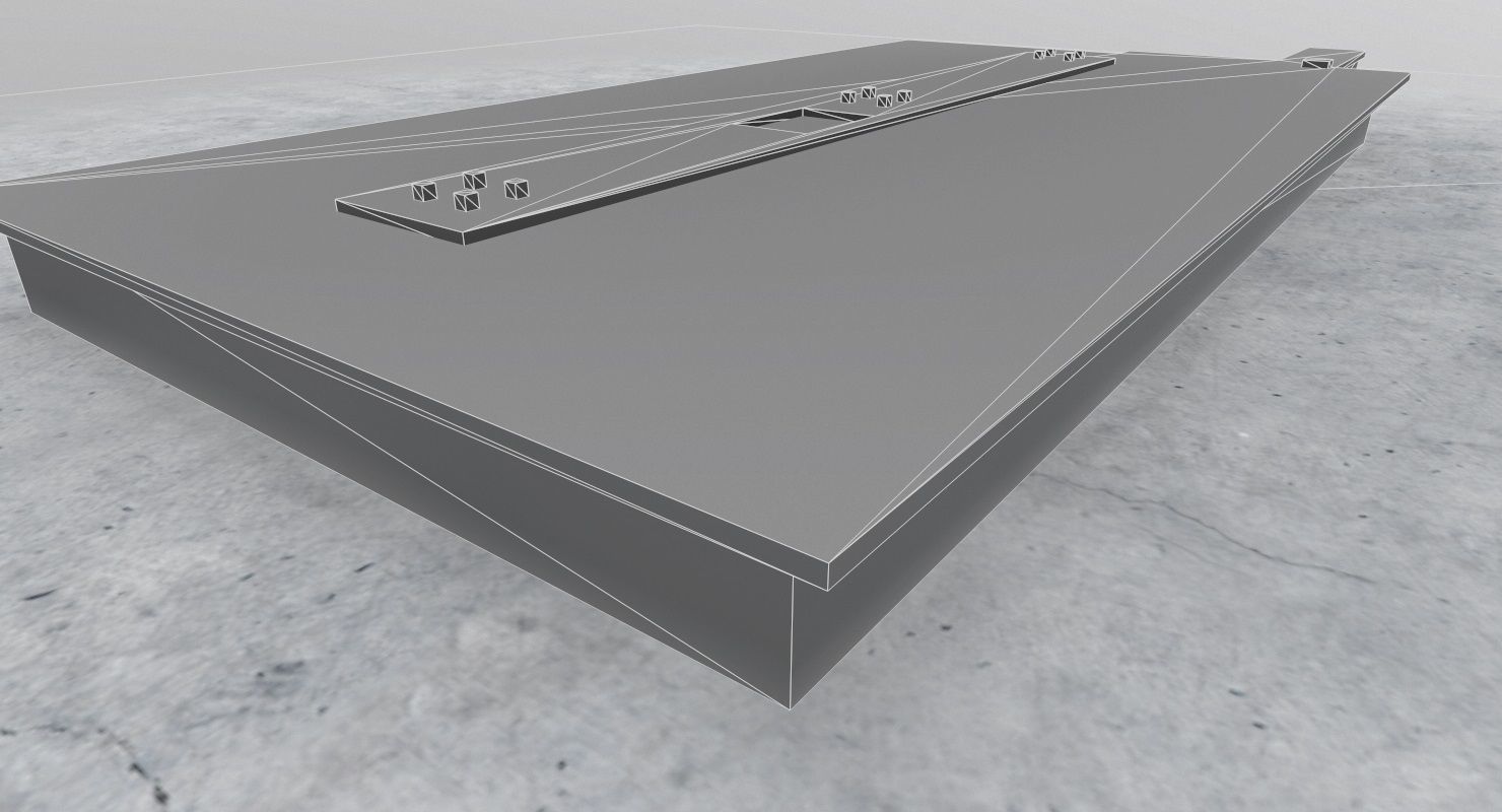 EDDB Technical Building 1 Low-poly 3D model_8