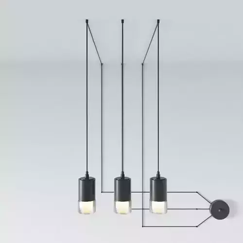 WIREFLOW FREEFORM 0363 LED SUSPENSION LAMP 