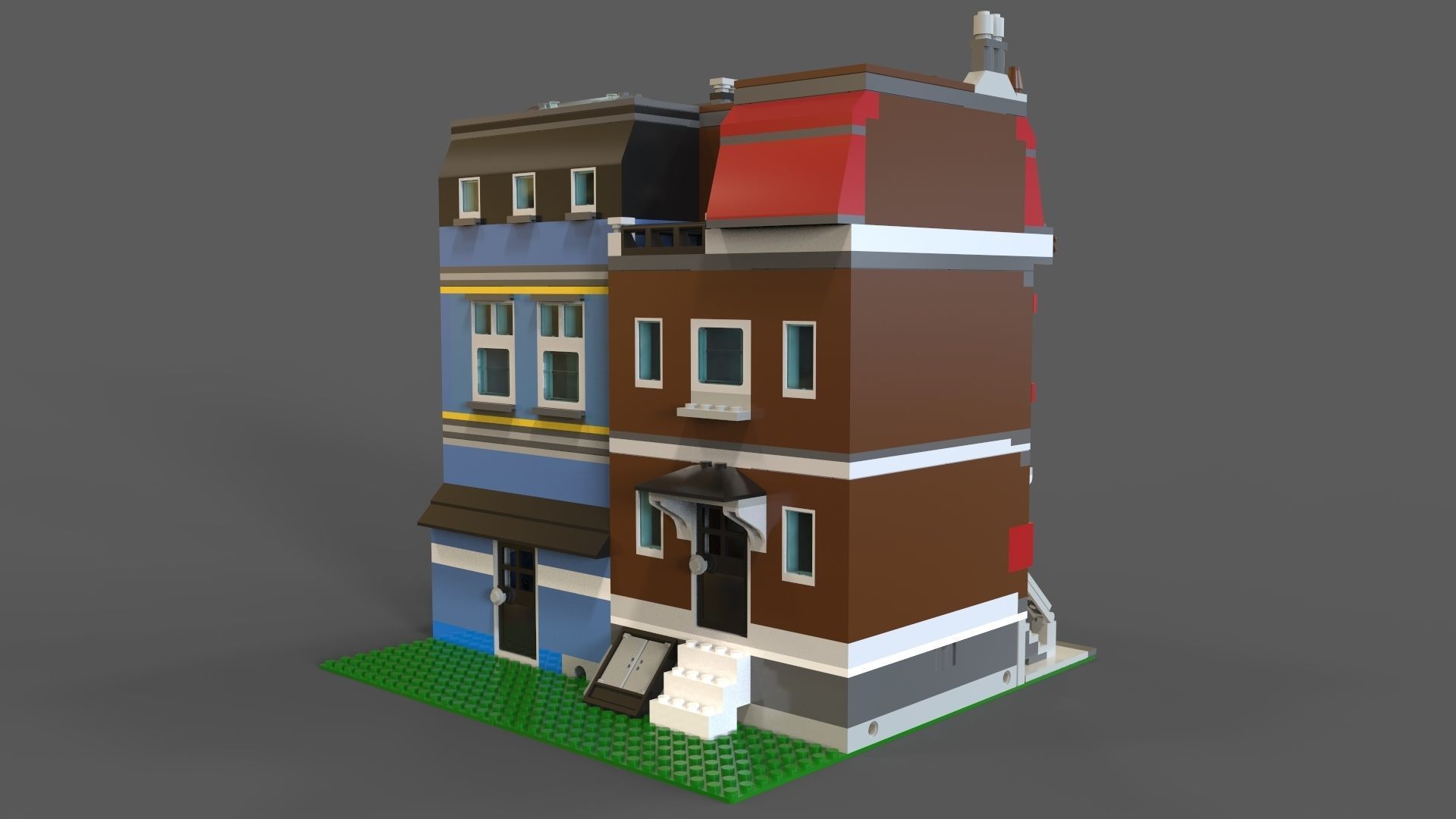 Lego Pets Shop 3D model Low-poly 3D model_7