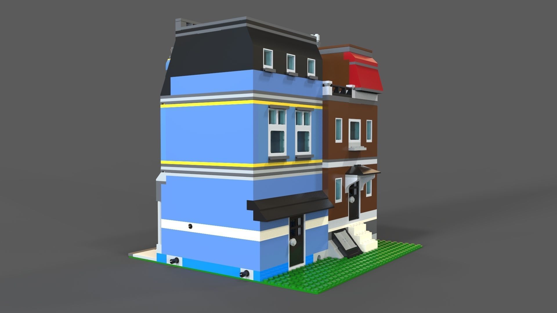 Lego Pets Shop 3D model Low-poly 3D model_3