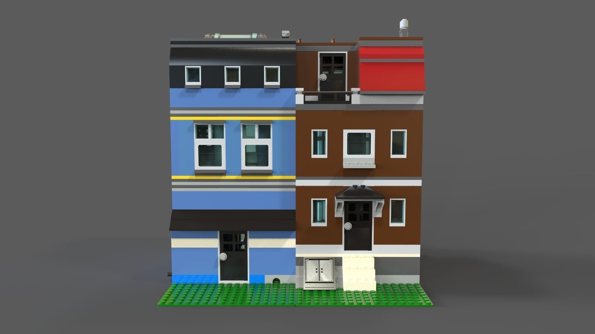 Lego Pets Shop 3D model Low-poly 3D model_4