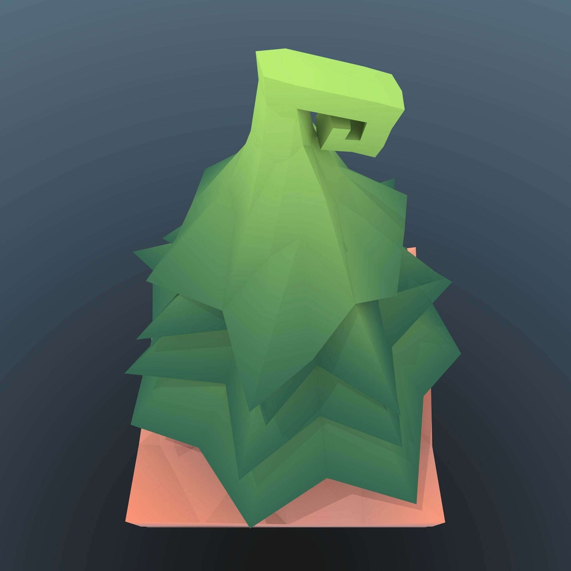 Low Poly Tree - The Fir Tree Free low-poly 3D model_3