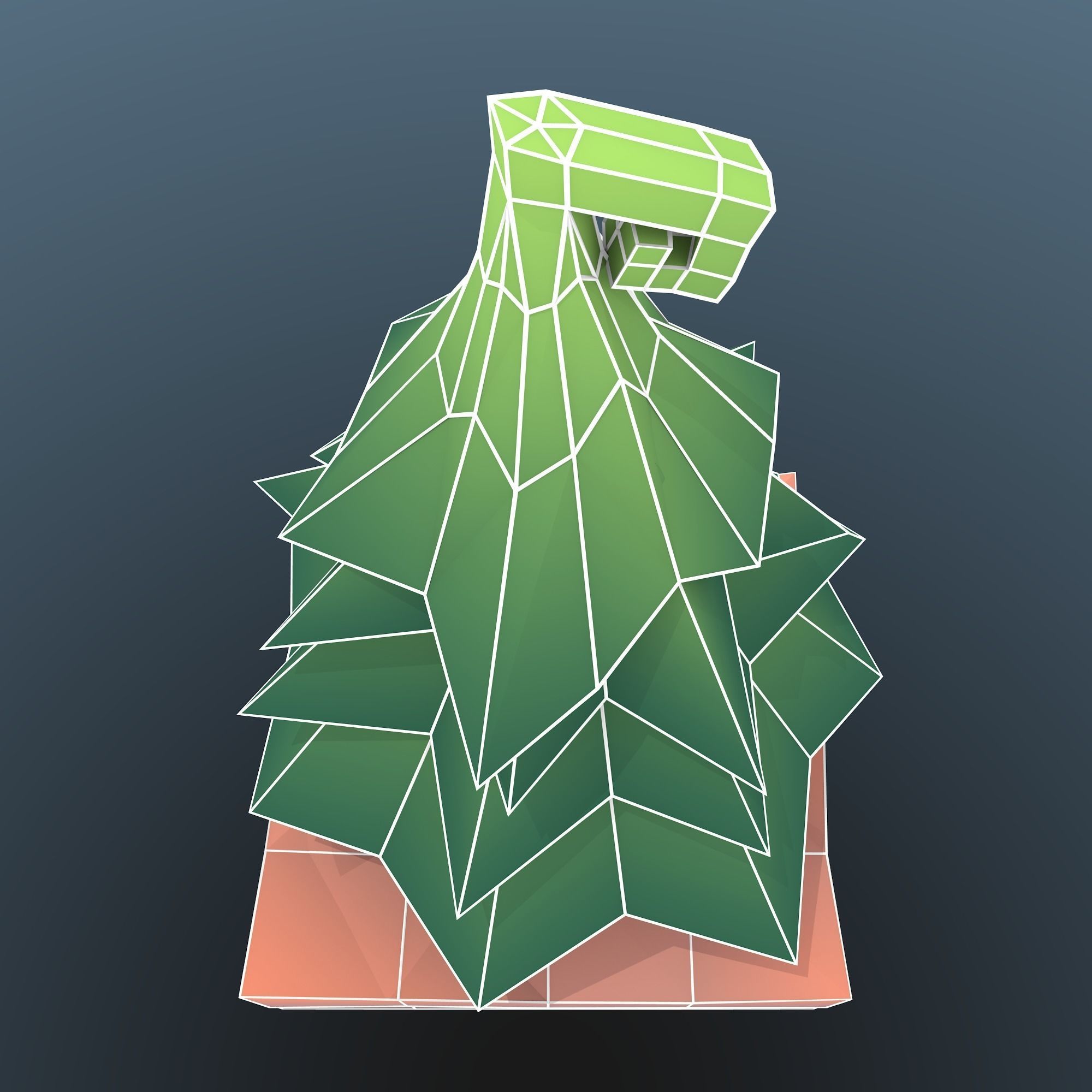 Low Poly Tree - The Fir Tree Free low-poly 3D model_7