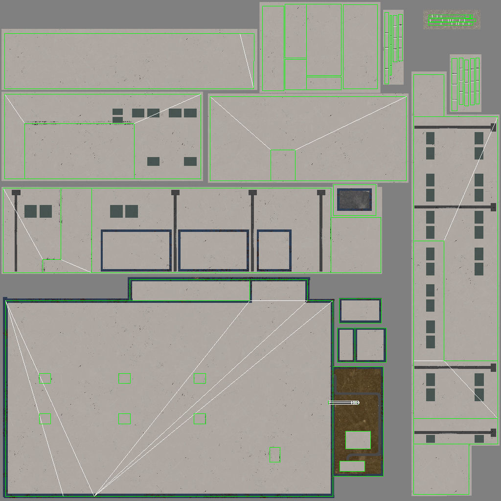 EDDB Technical Building 2 Low-poly 3D model_13