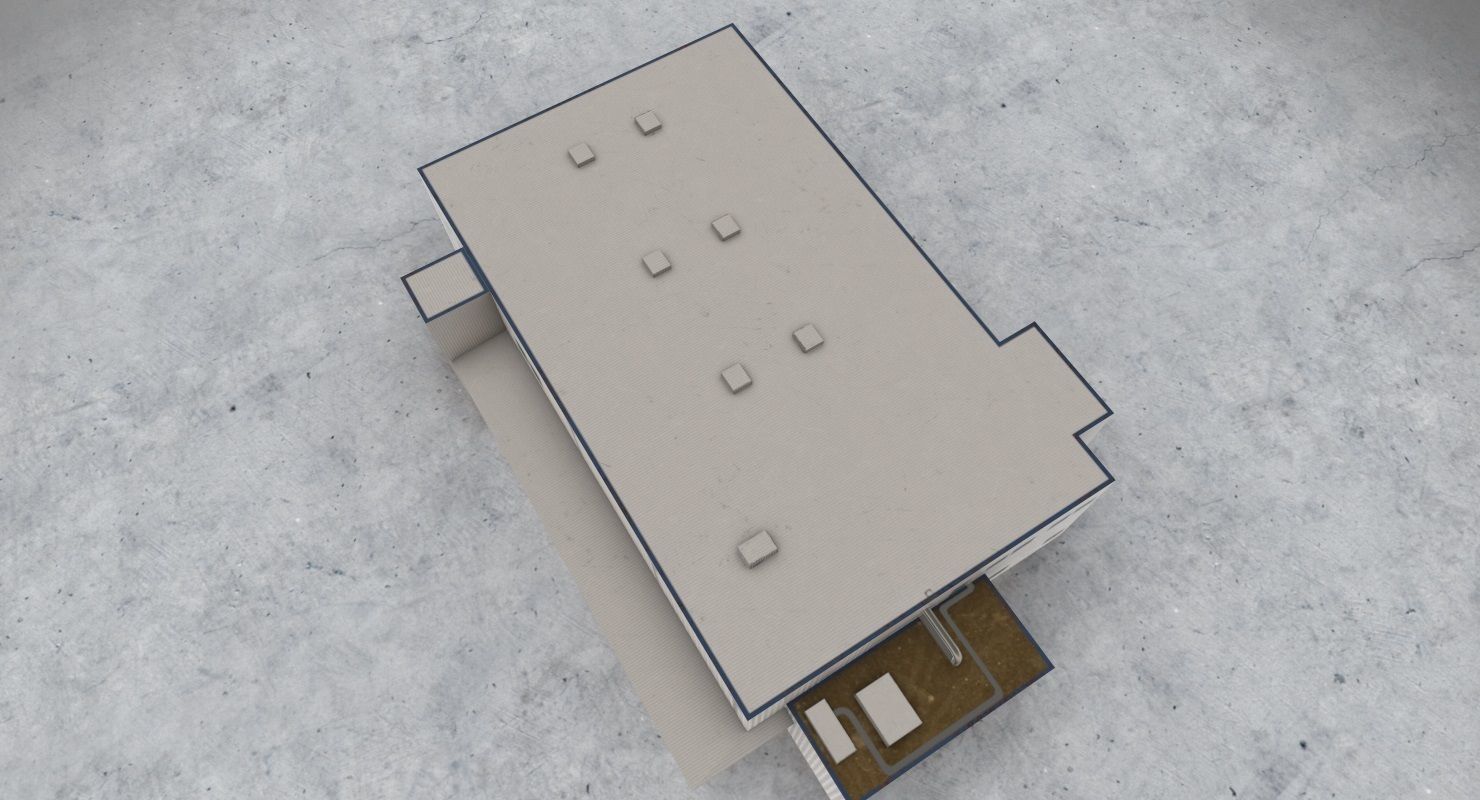 EDDB Technical Building 2 Low-poly 3D model_7