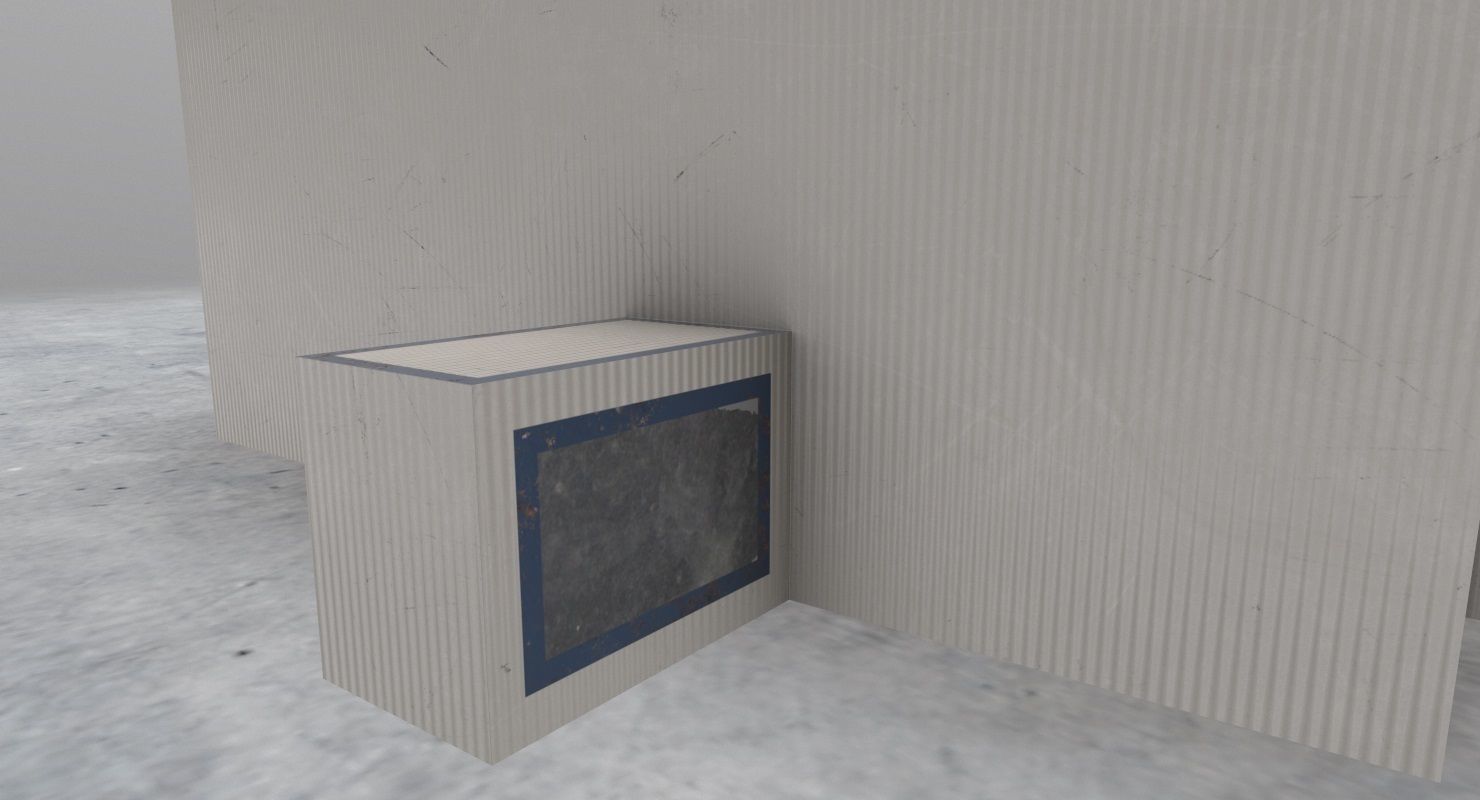 EDDB Technical Building 2 Low-poly 3D model_5