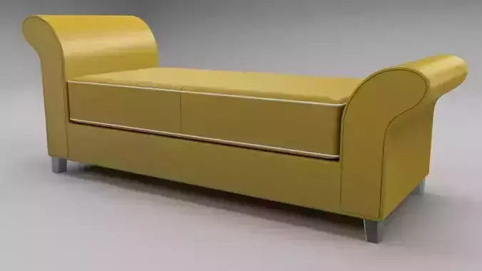 Chez Long Leather Low-poly 3D model