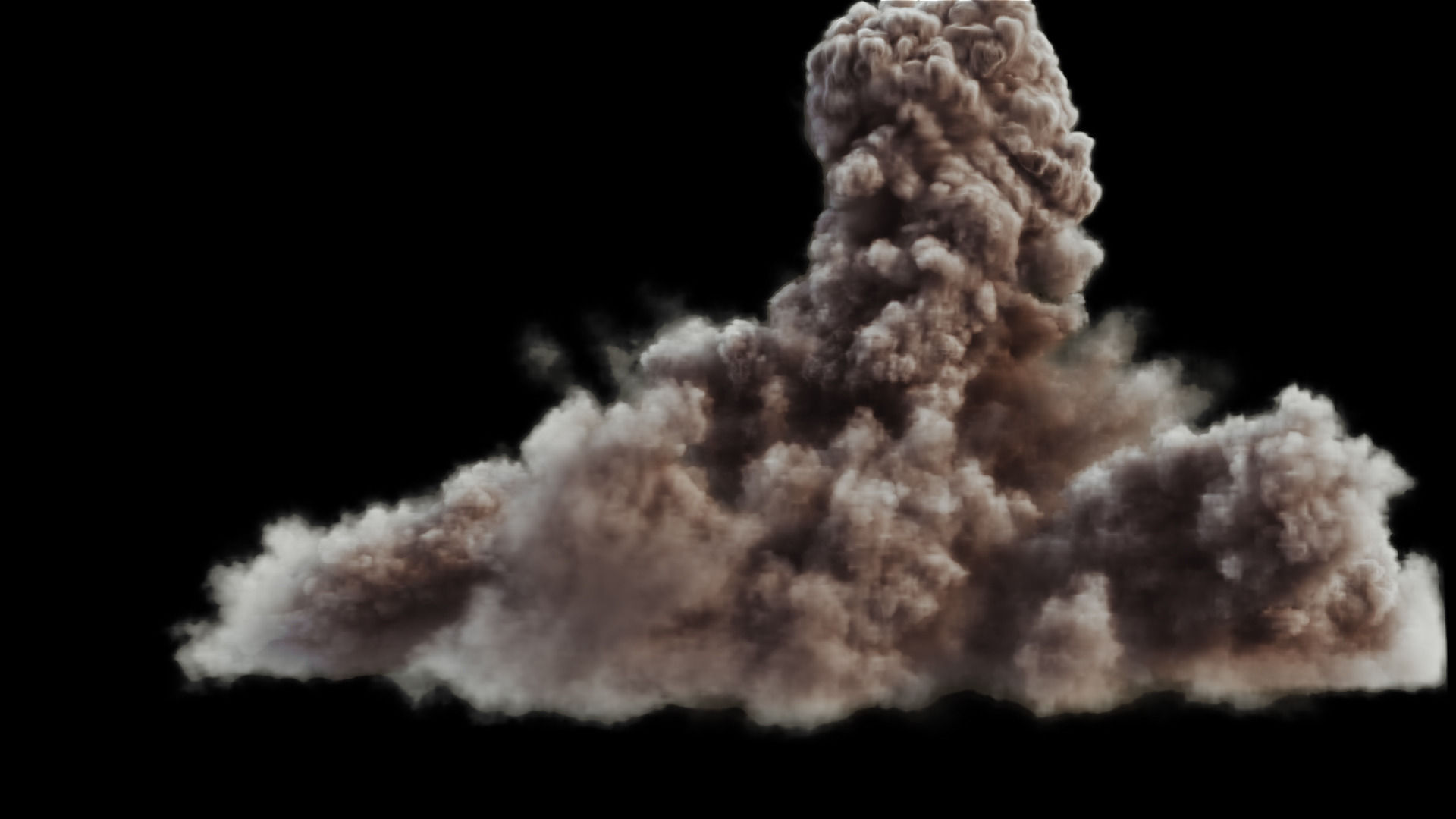 FumeFx Heavy Detonation Asset Low-poly 3D model_6