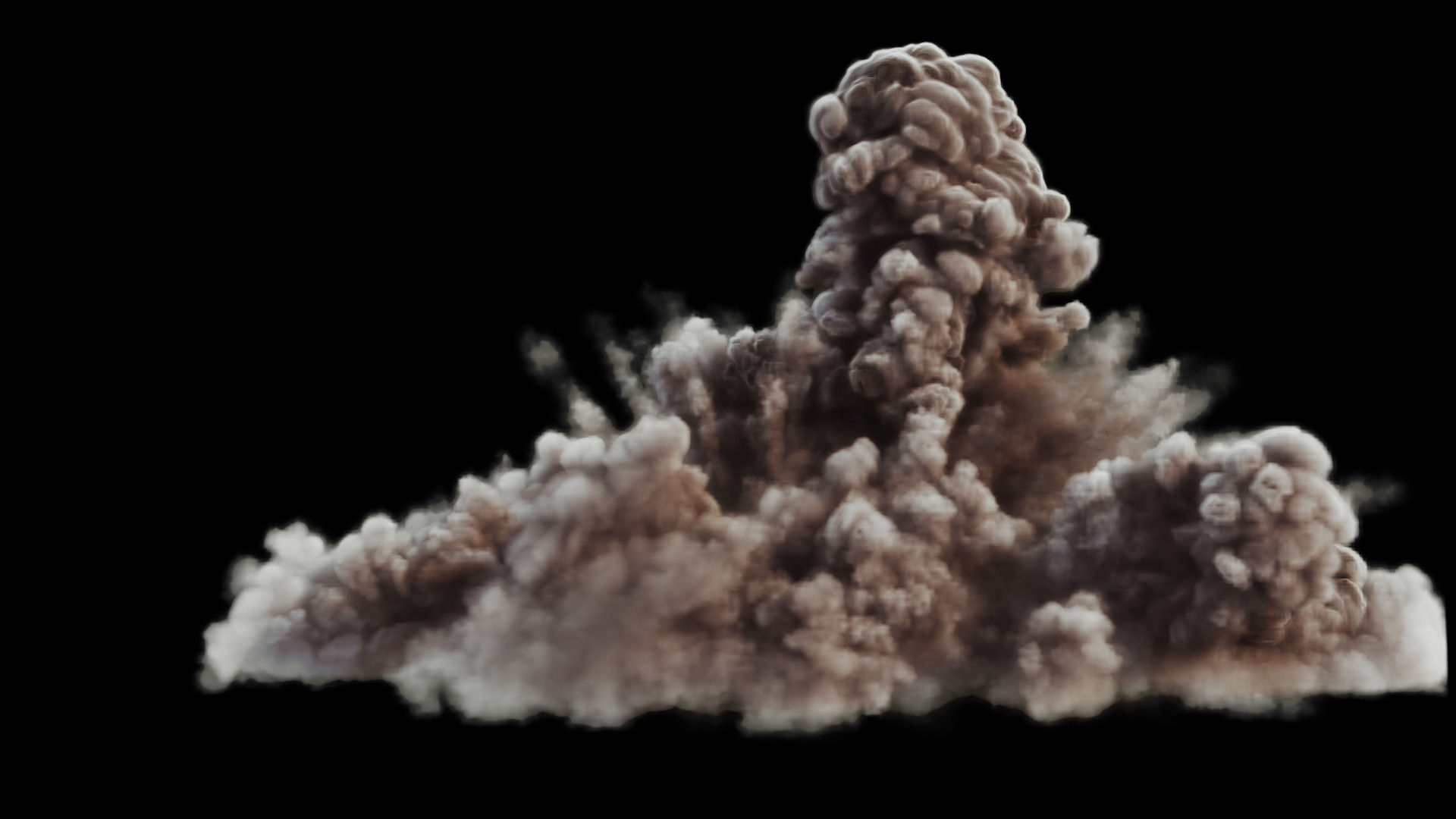 FumeFx Heavy Detonation Asset Low-poly 3D model_4