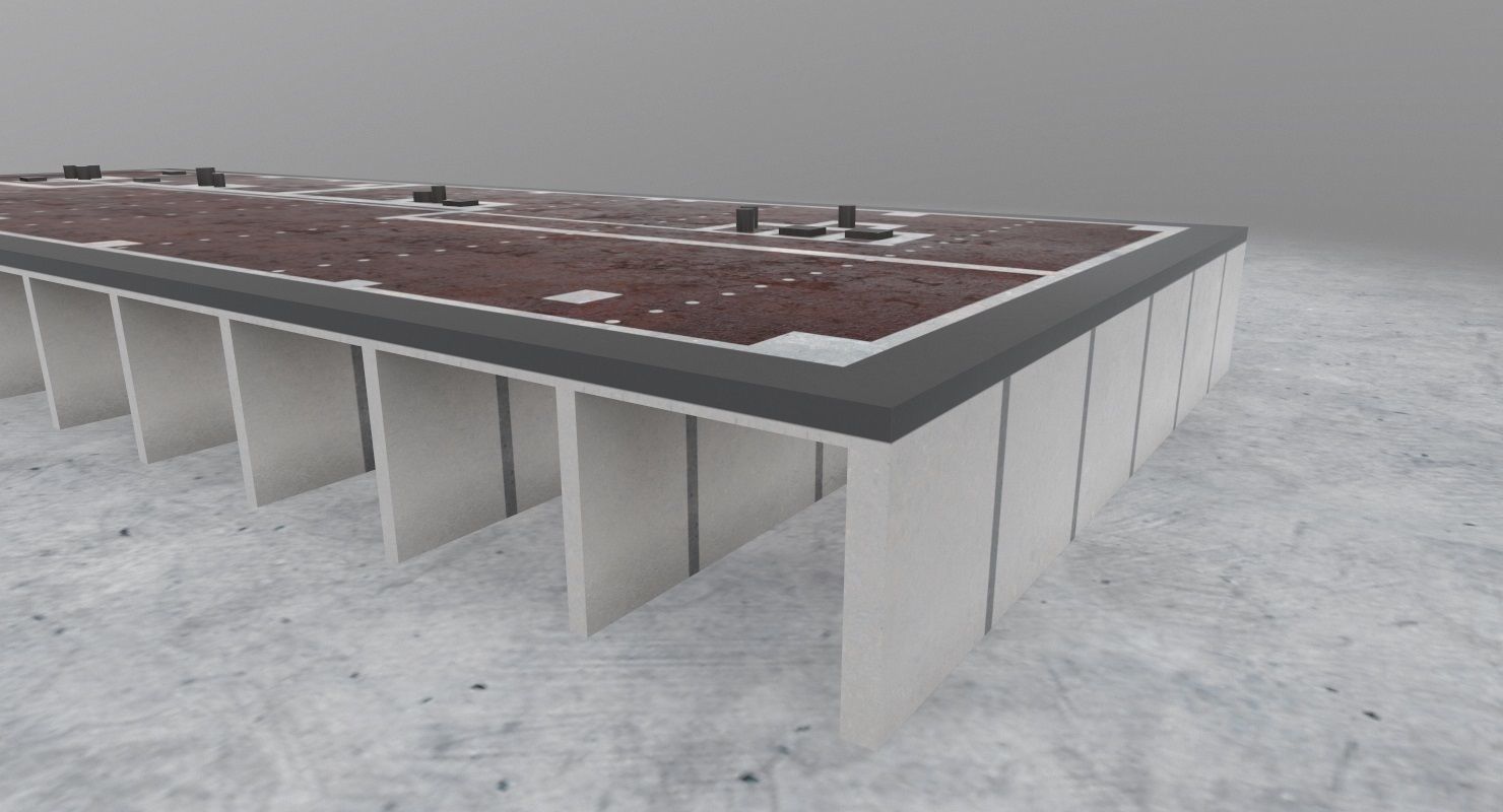 EDDB Technical Building 4 Low-poly 3D model_2