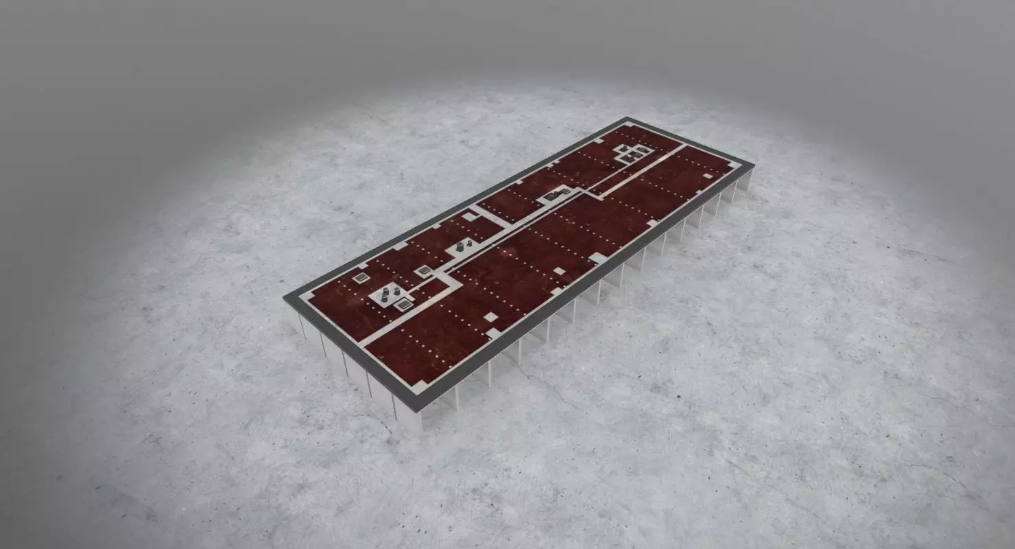 EDDB Technical Building 4 Low-poly 3D model_0