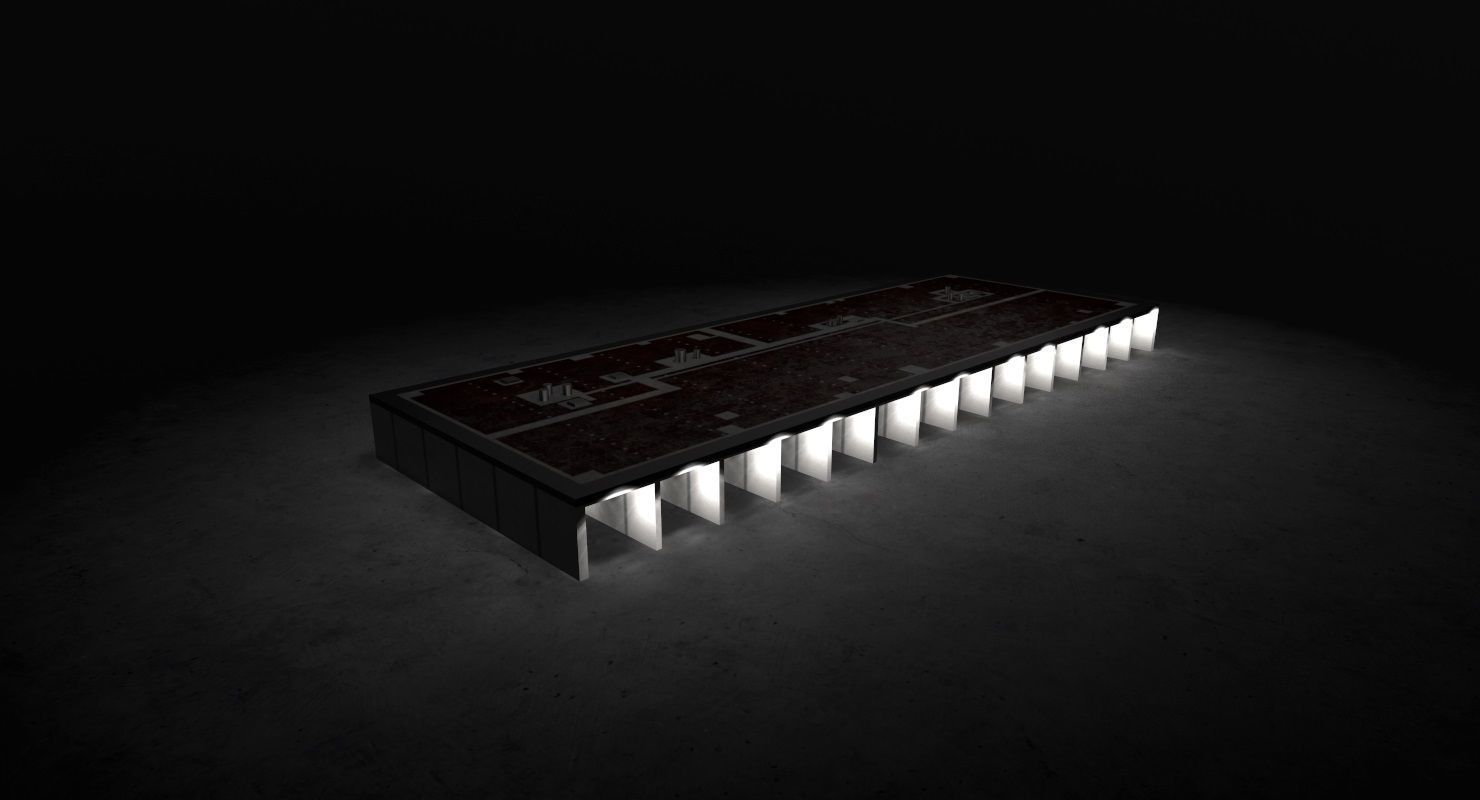 EDDB Technical Building 4 Low-poly 3D model_7