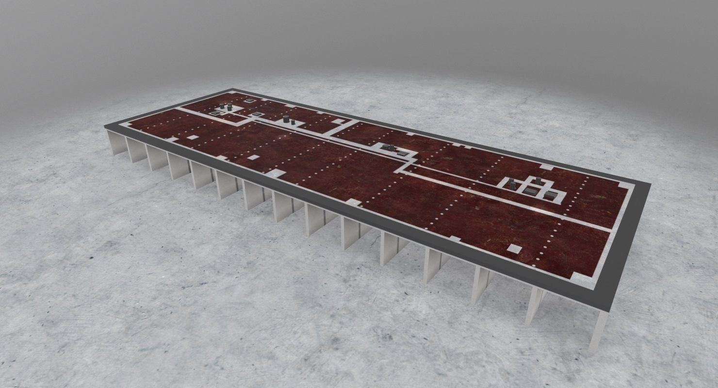 EDDB Technical Building 4 Low-poly 3D model_5