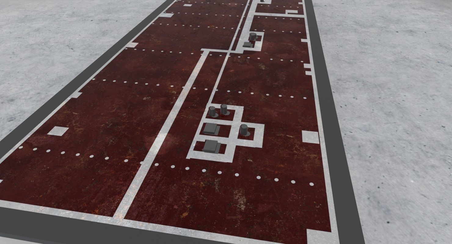 EDDB Technical Building 4 Low-poly 3D model_4