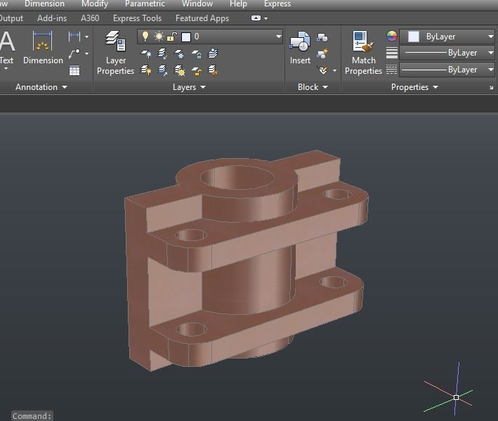 3d Drawings by Autocad  3D model_7