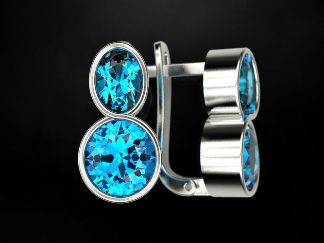 Earrings on March 8 3D print model