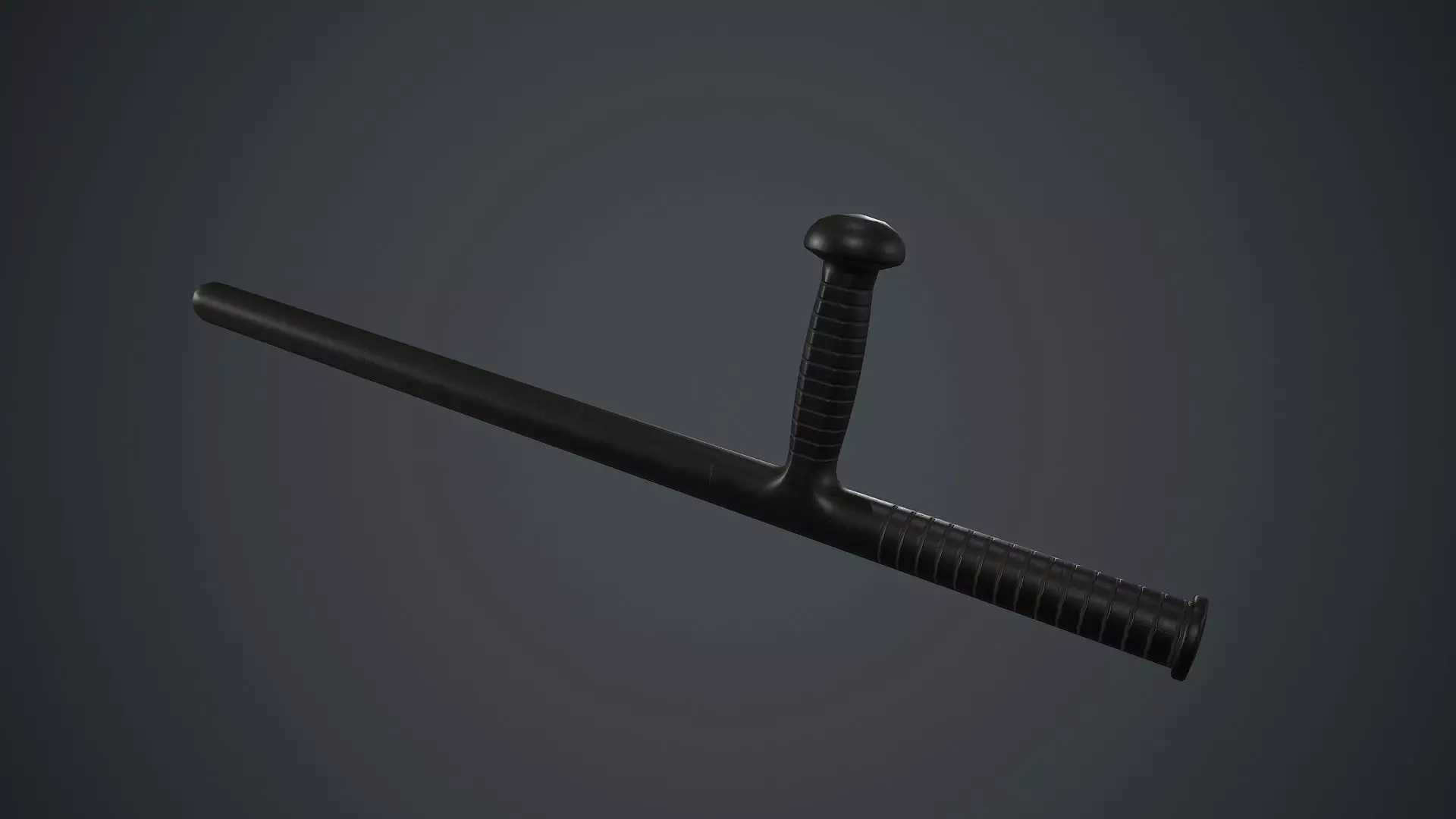 Police Plastic Stick PBR Game Ready Low-poly 3D model_0