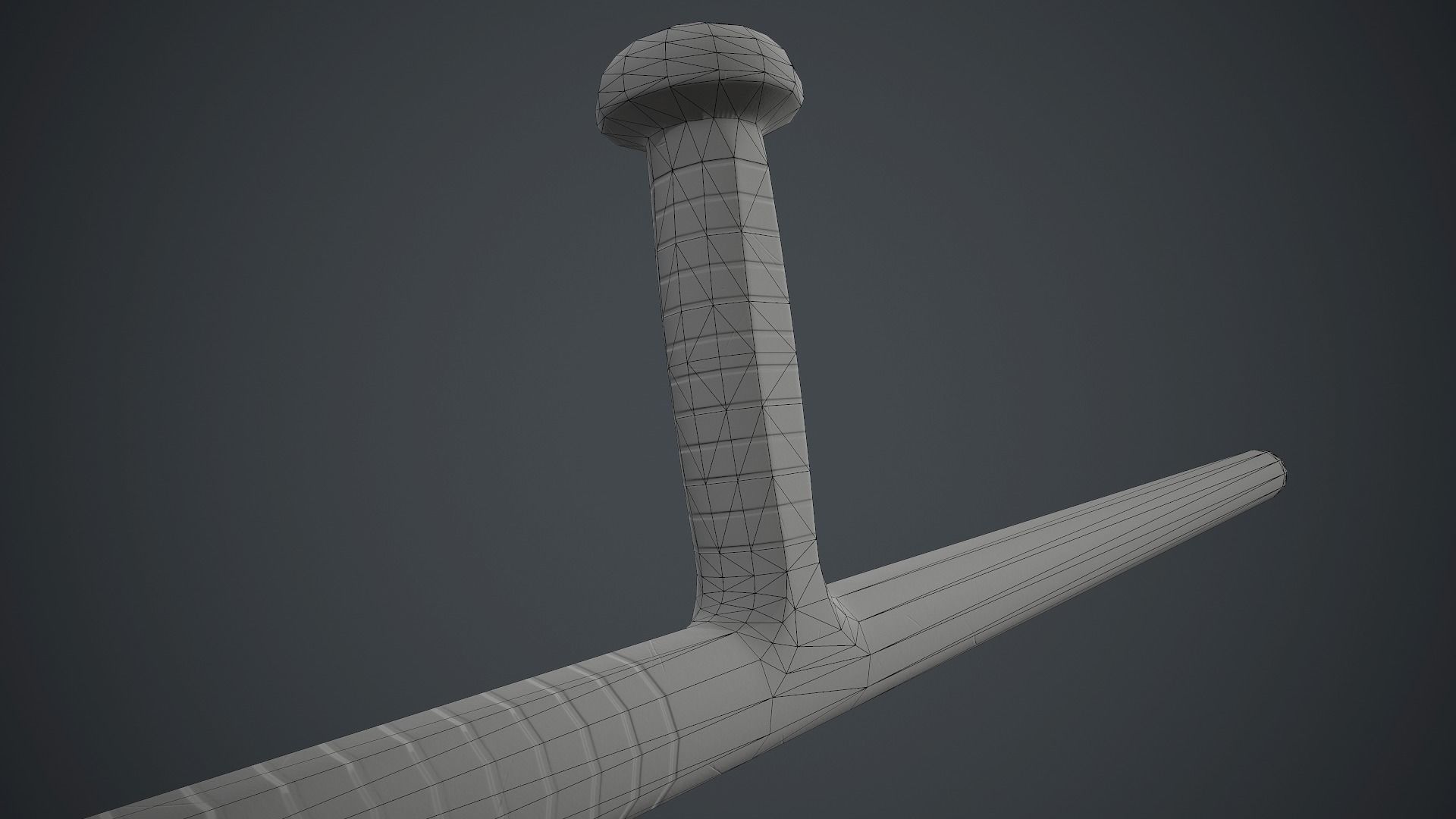 Police Plastic Stick PBR Game Ready Low-poly 3D model_15