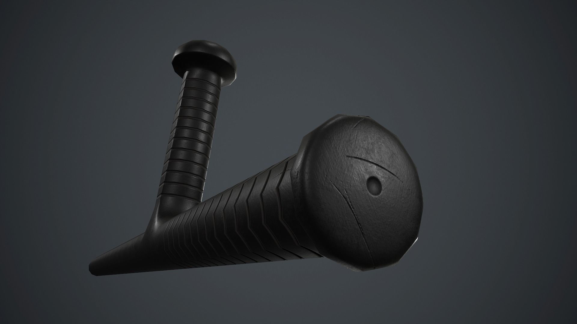 Police Plastic Stick PBR Game Ready Low-poly 3D model_3