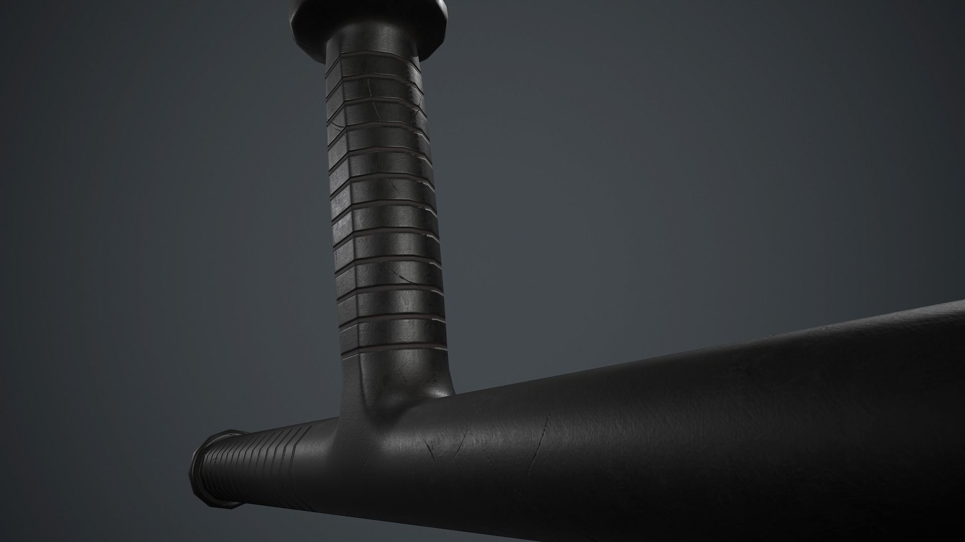 Police Plastic Stick PBR Game Ready Low-poly 3D model_10