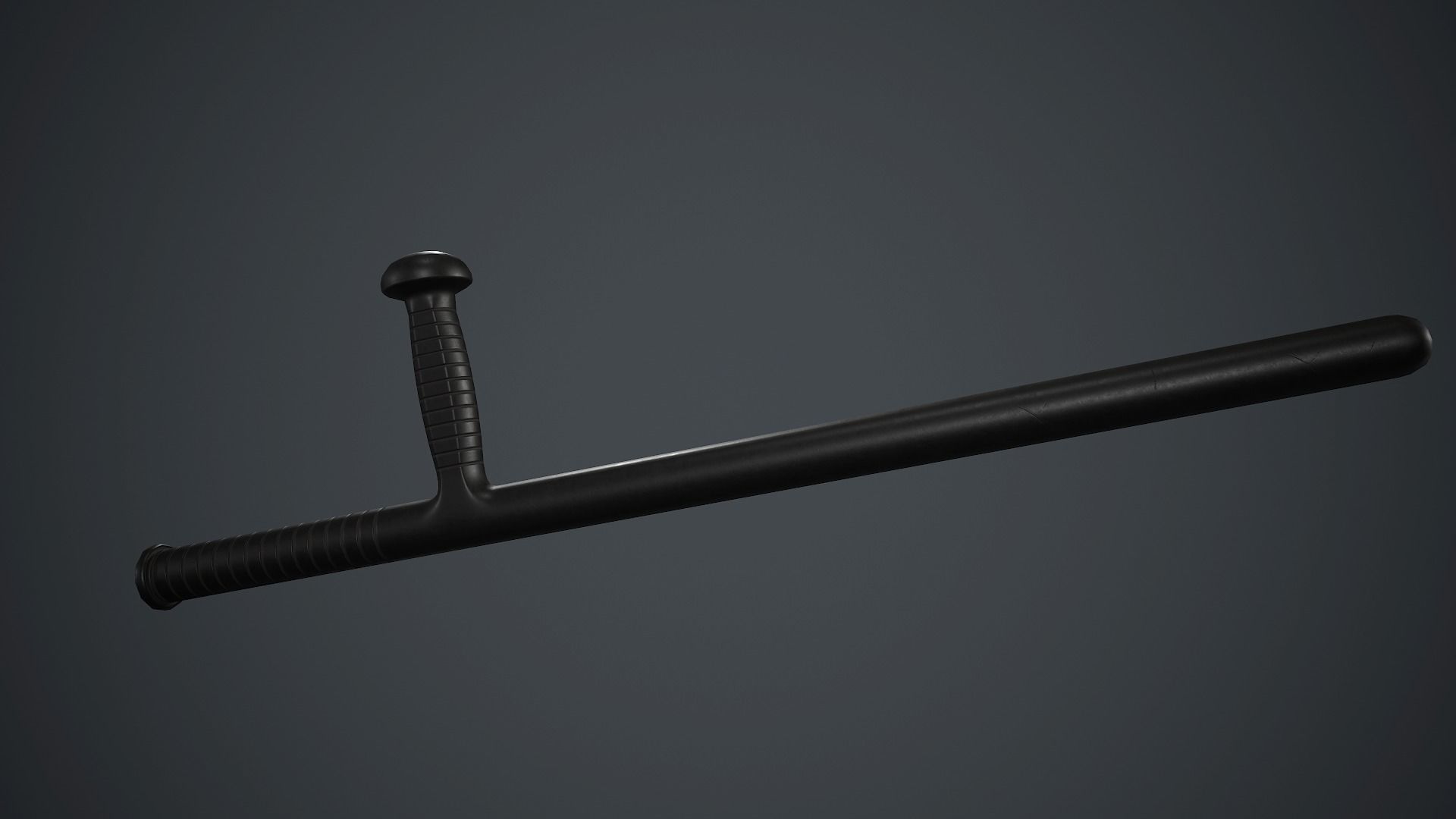 Police Plastic Stick PBR Game Ready Low-poly 3D model_13