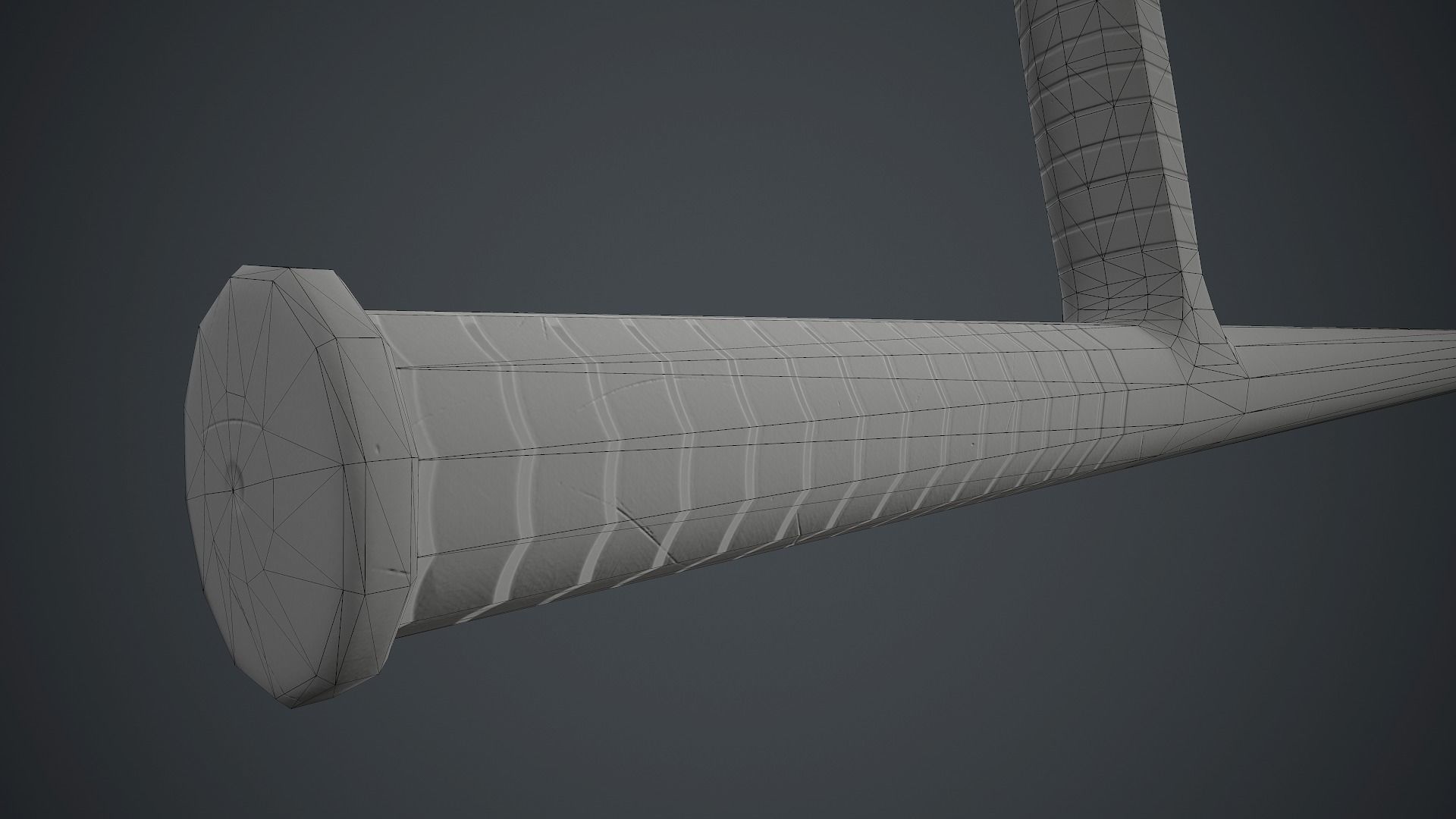 Police Plastic Stick PBR Game Ready Low-poly 3D model_16