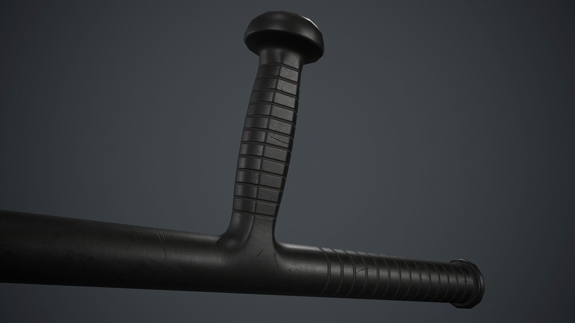 Police Plastic Stick PBR Game Ready Low-poly 3D model_5