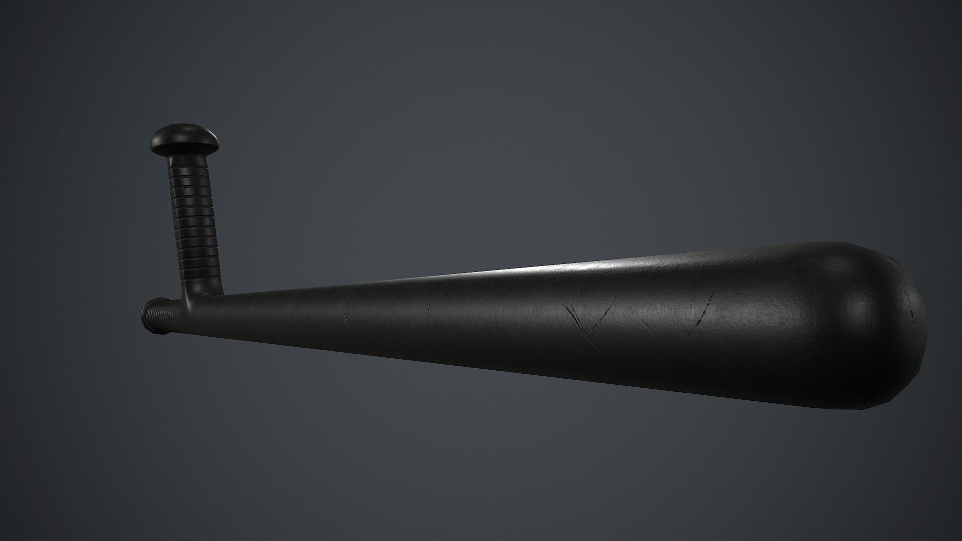 Police Plastic Stick PBR Game Ready Low-poly 3D model_4