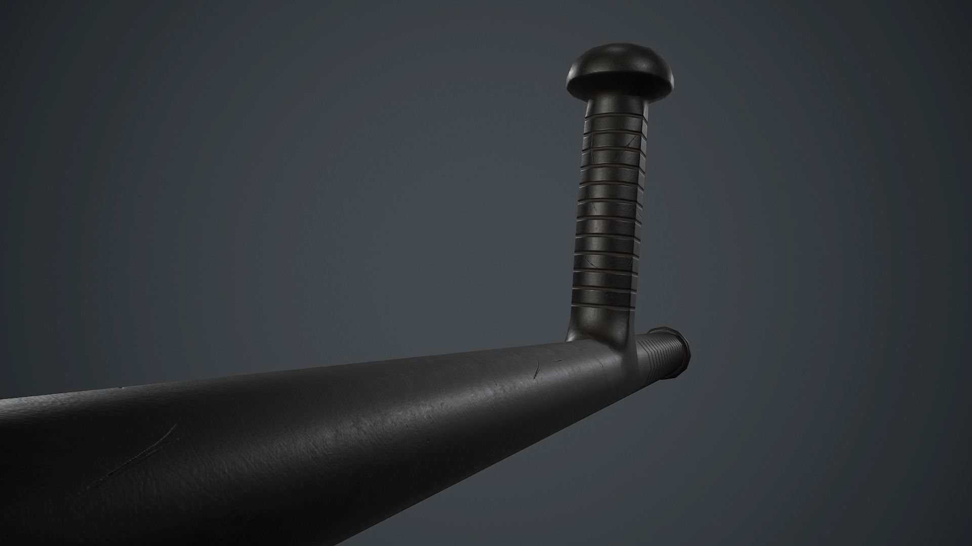 Police Plastic Stick PBR Game Ready Low-poly 3D model_9