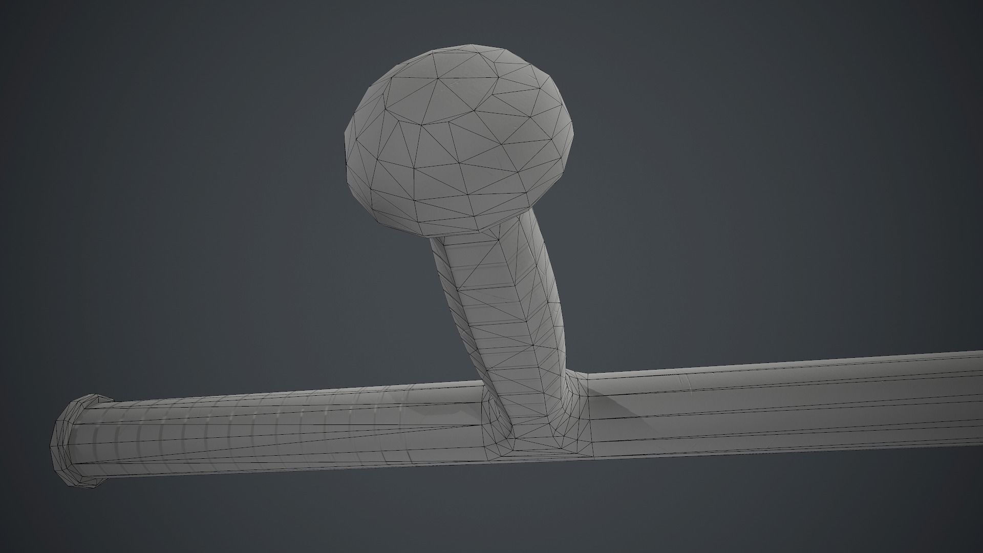 Police Plastic Stick PBR Game Ready Low-poly 3D model_18