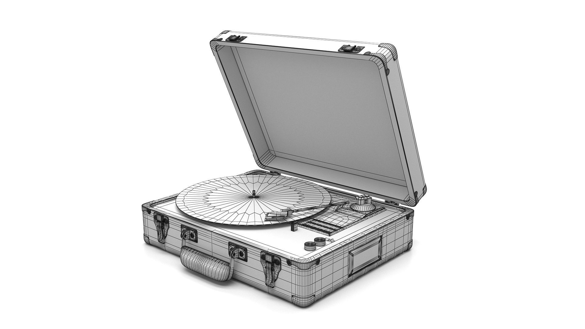 Executive Deluxe Turntable 3D model_4