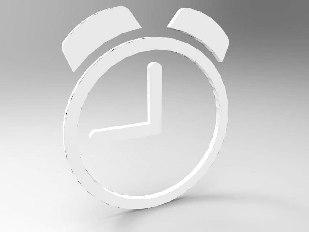 Clock symbols with multiple color free Free low-poly 3D model_3