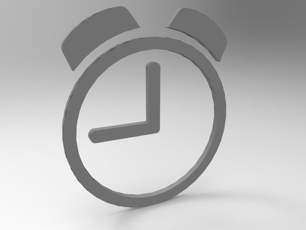 Clock symbols with multiple color free Free low-poly 3D model_5