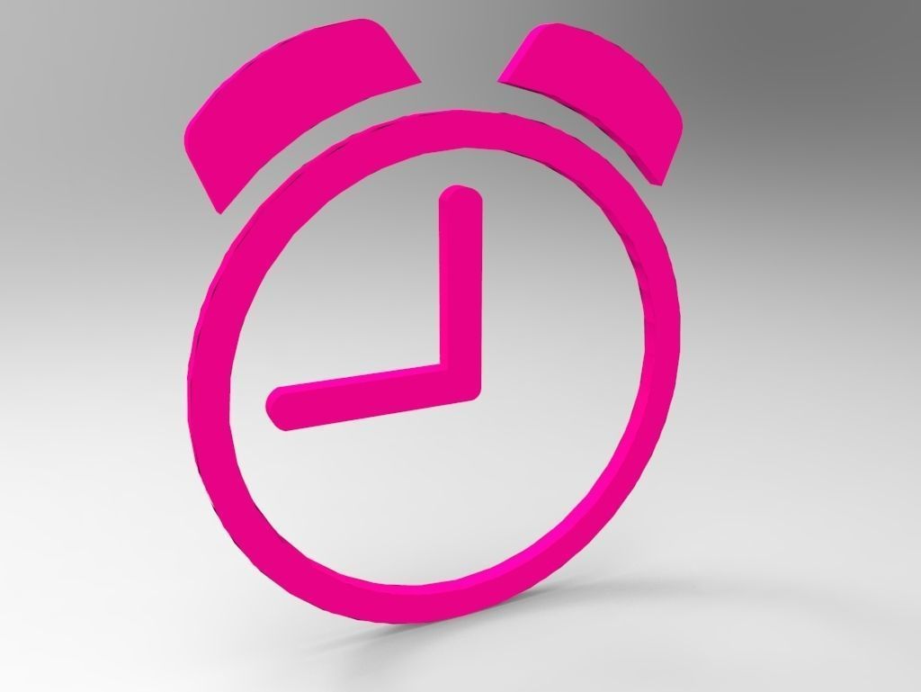 Clock symbols with multiple color free Free low-poly 3D model_8