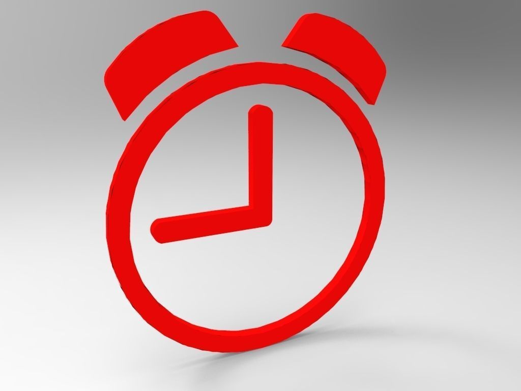 Clock symbols with multiple color free Free low-poly 3D model_4