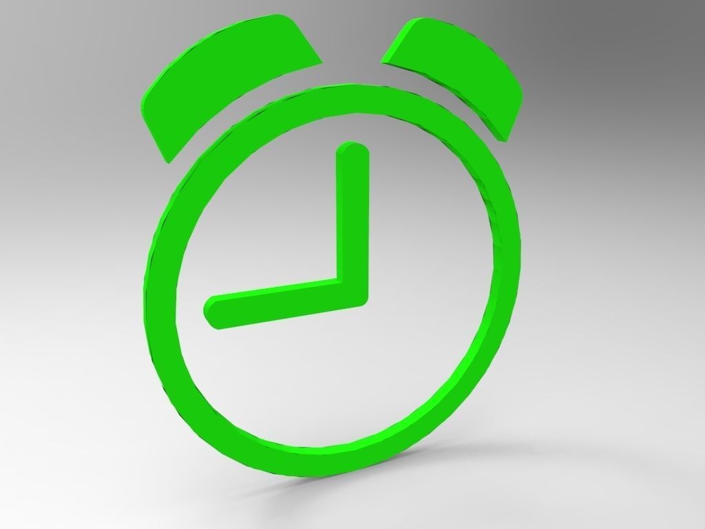 Clock symbols with multiple color free Free low-poly 3D model_6