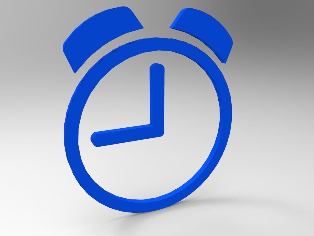 Clock symbols with multiple color free Free low-poly 3D model_2