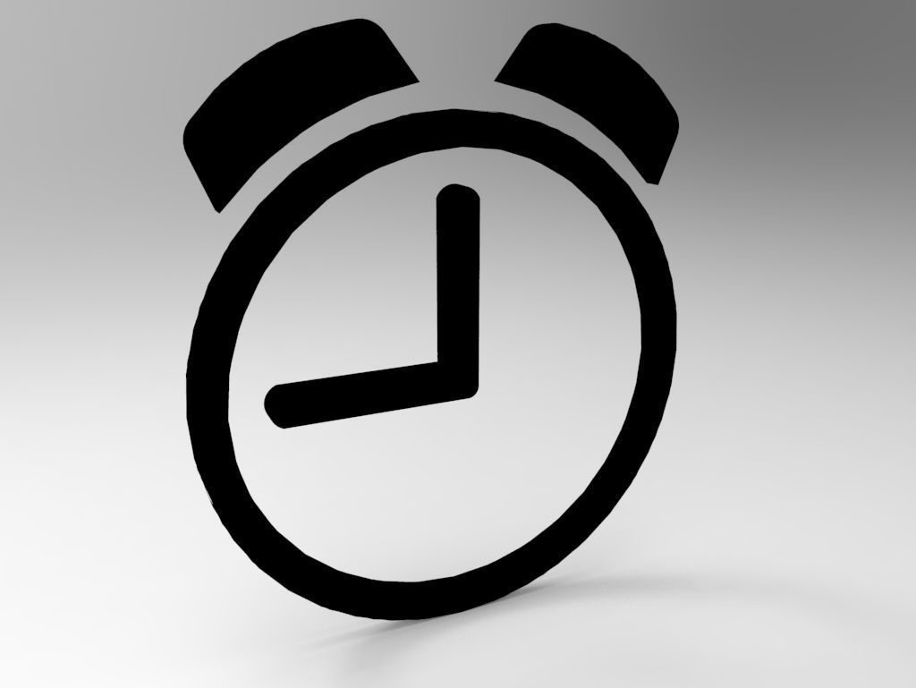 Clock symbols with multiple color free Free low-poly 3D model_1