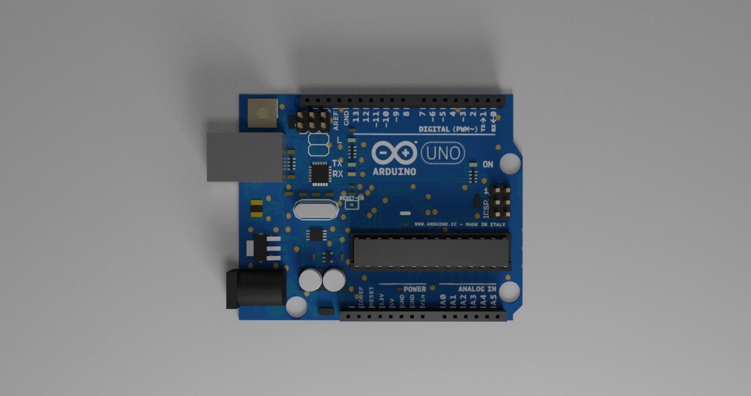 3D model Arduino Uno Board Model R3 VR / AR / low-poly | CGTrader