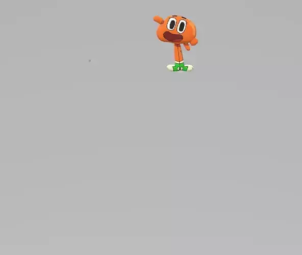 Darwin Watterson Low-poly 3D model