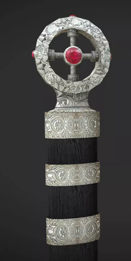 Dagger sword Low-poly 3D model_0