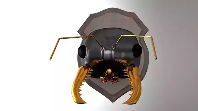 Big Game Bug Hunter Jack Jumper Ant mounted 3D model