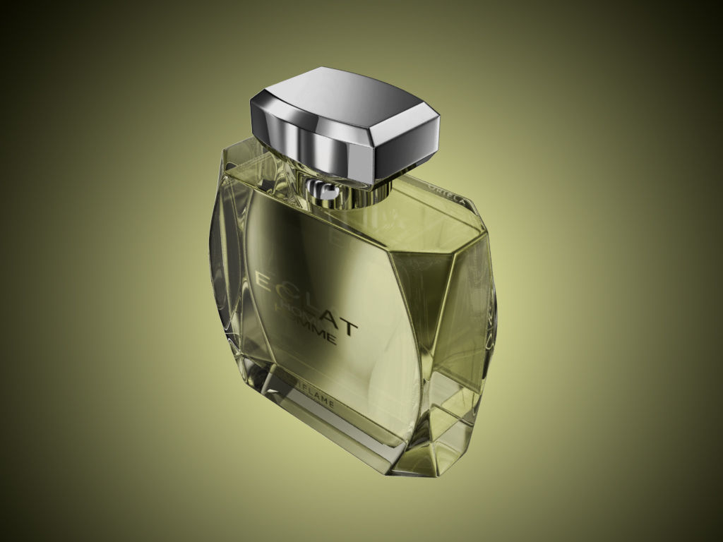 Perfume bottle eclat homme oriflame 3D model_4