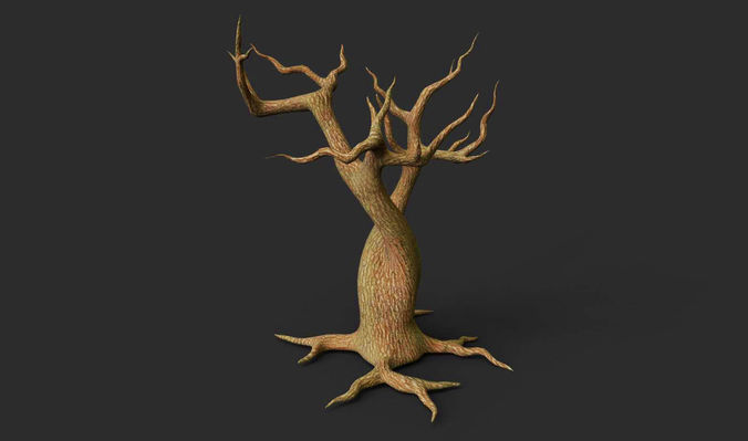 Tree with no leaves Free 3D model