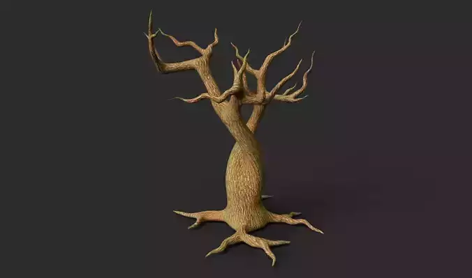Tree with no leaves Free 3D model